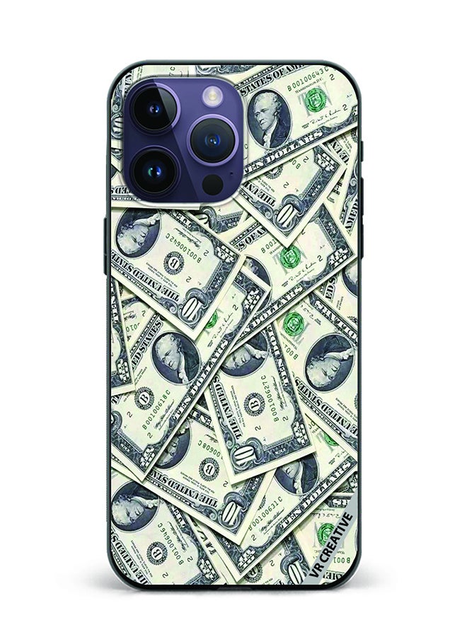 VR CREATIVE Protective Case Cover For Apple iPhone 15 Pro Money Design Multicolour - Image 1