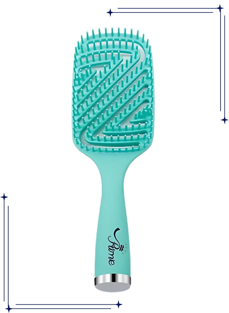 Prime Wet Curly Detangling HairBrush & Hair Scalp Massage Comb Easy to Clean Comb Styling Curling Straightening Tools for Salon Home Use - Image 1