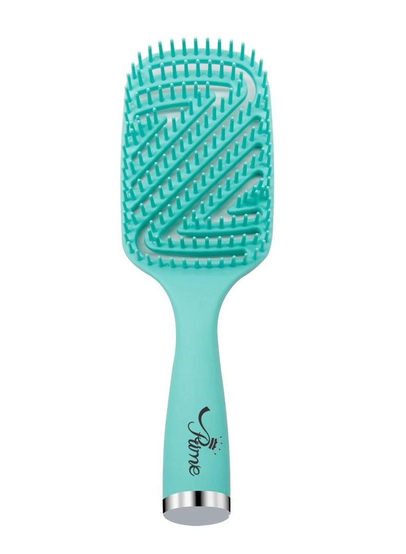 Prime Wet Curly Detangling HairBrush & Hair Scalp Massage Comb Easy to Clean Comb Styling Curling Straightening Tools for Salon Home Use - Image 1