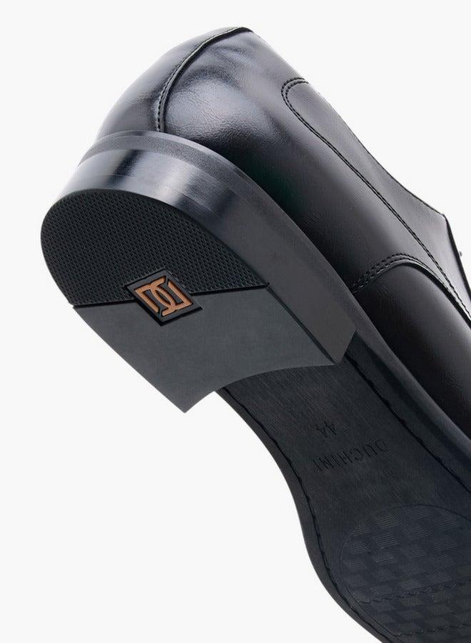 DUCHINI Men's Textured Lace-Up Derby Shoes - Image 5