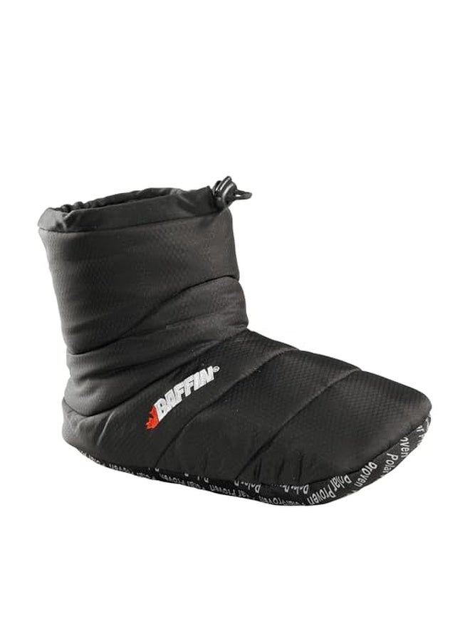 Baffin unisex-adult Cush Insulated Slipper Booty, Black, Small / 3-4 M US Big Kid / 5-6 B(M) US Women - Image 1