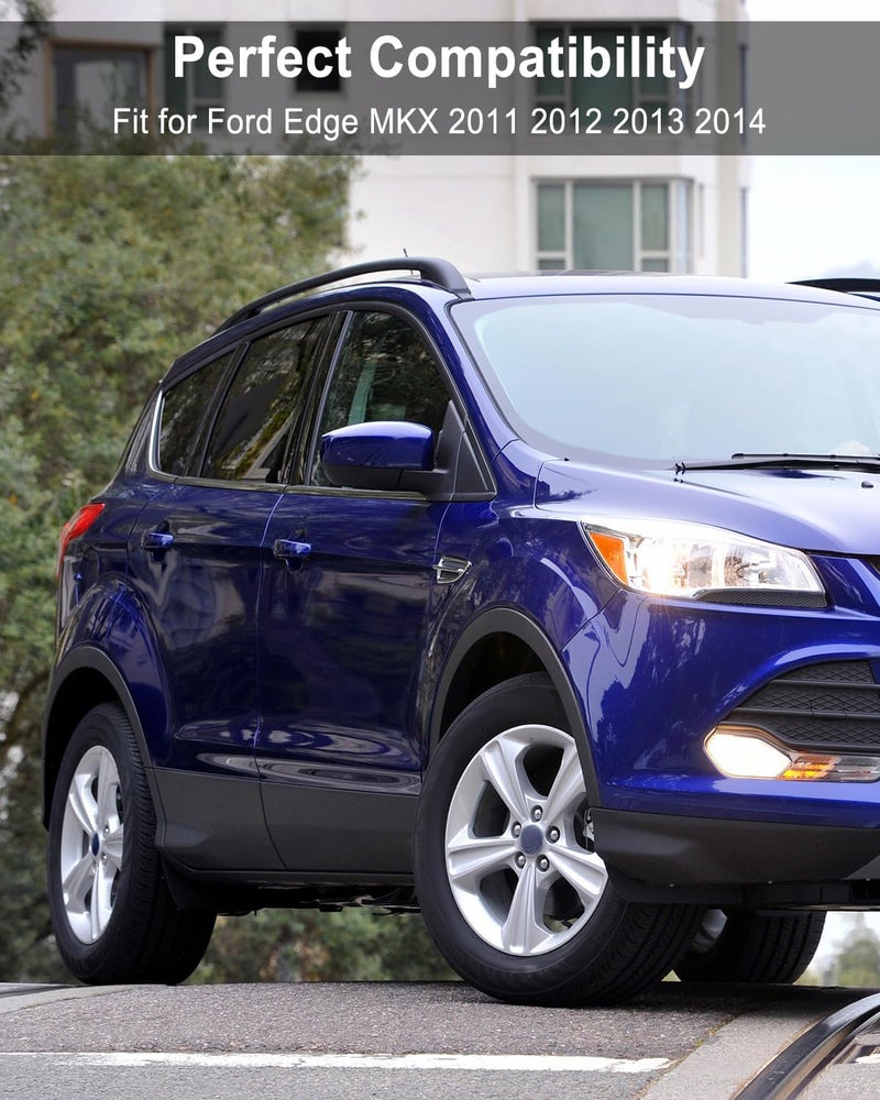 تيكساينس زجاج المرآة المدفأة على جانب السائق من TIKSCIENCE بديل لفورد إيدج MKX 2011-2014، زجاج مرآة جانبية محدب مع حامل خلفي - Image 4