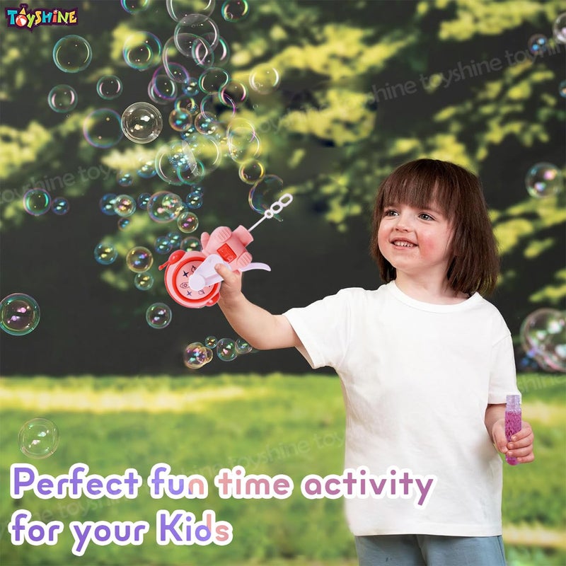 Toyshine عصا مروحة فقاعات يدوية بموضوع الفضاء للأطفال هدايا حفلات أنشطة خارجية وداخلية للأولاد والبنات 3+ سنوات برتقالية - Image 2