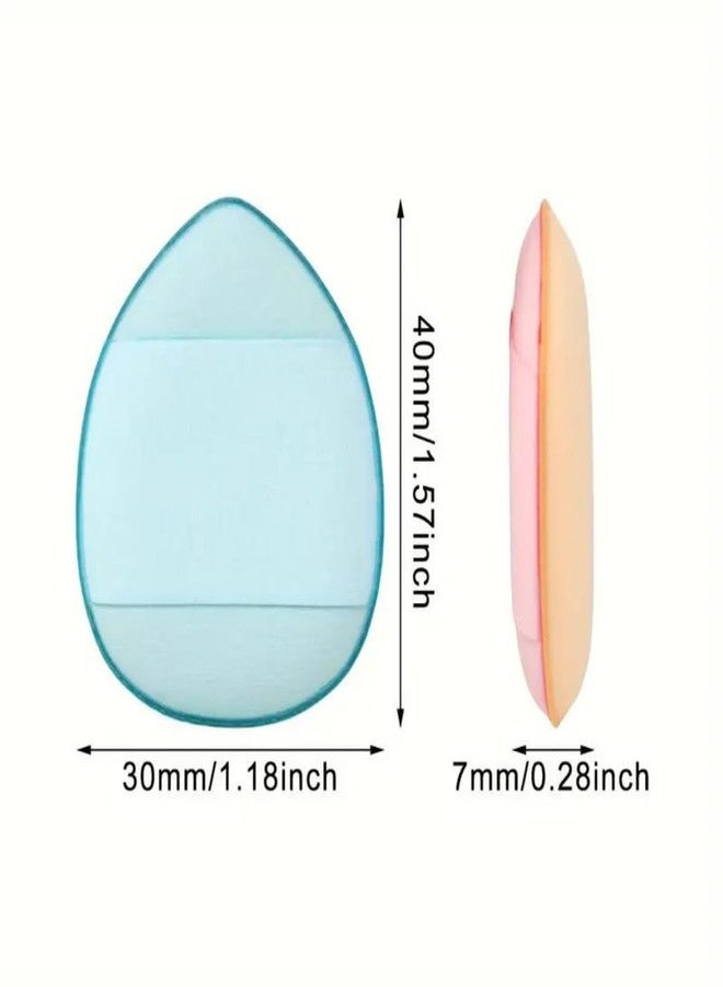BELISMA Mini Finger Powder Puffs (4 Pcs) | Precision Makeup Sponge Set | Soft Beauty Blenders for Face & Under Eye | Multicolored, Reusable - Image 5