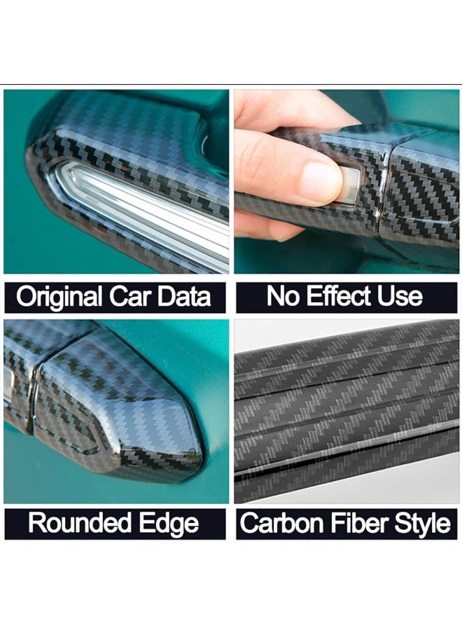 Aokio  ABS Exterior Door Handle Cover Sticker Trim for Cadillac XT4 XT5 XT6 CT4 CT6 ATS XTS CTS Accessories 2013 2014 2015 2016 2017 2018 2019 2020 2021 2022 2024  Carbon Fiber Color - Image 4