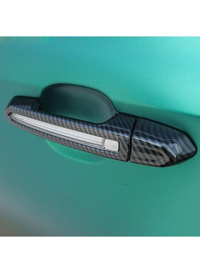 Aokio  ABS Exterior Door Handle Cover Sticker Trim for Cadillac XT4 XT5 XT6 CT4 CT6 ATS XTS CTS Accessories 2013 2014 2015 2016 2017 2018 2019 2020 2021 2022 2024  Carbon Fiber Color - Image 3