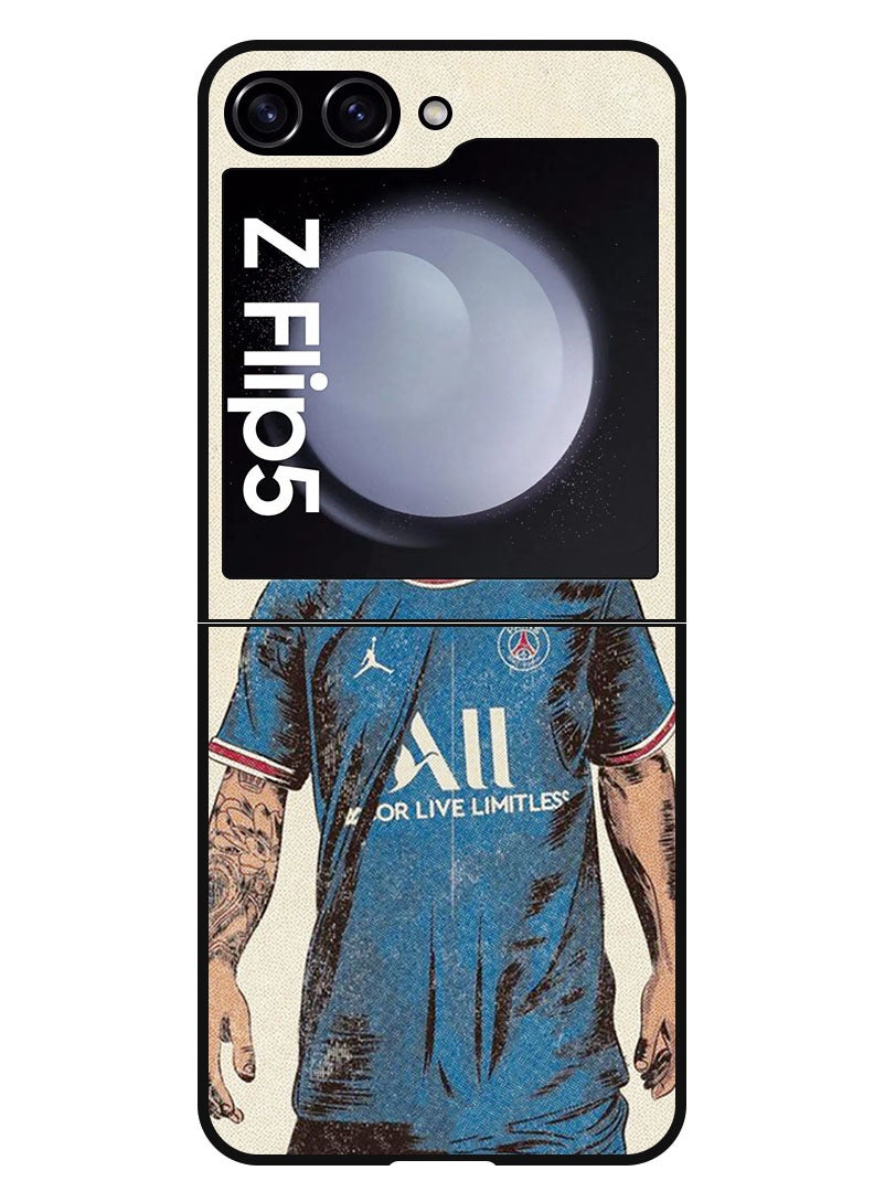 Theodor Protective Case Anti Scratch Shock Proof Bumper Cover For Samsung Galaxy Z Flip 5 Messi - Image 1