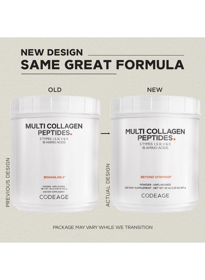 Codeage Multi Collagen Protein Powder Peptides, Hydrolyzed Collagen for Women & Men, Collagen Supplements, Grass Fed Bone Broth, 2-Month Supply, Unflavored, Type 1, 2, 3, 5 & 10, Non-GMO - 20 OZ - Image 3