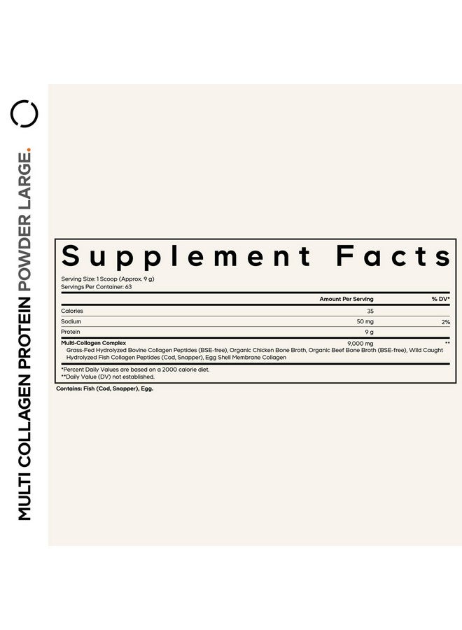 Codeage Multi Collagen Protein Powder Peptides, Hydrolyzed Collagen for Women & Men, Collagen Supplements, Grass Fed Bone Broth, 2-Month Supply, Unflavored, Type 1, 2, 3, 5 & 10, Non-GMO - 20 OZ - Image 2