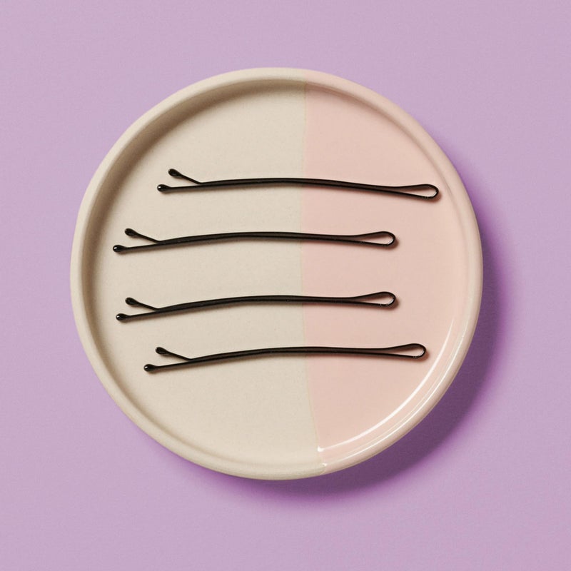 Diane Curved Hair Bobby Pins for Women â€“ Bulk Pack of 40 Large 2.5â€ Bobby Pins - Black, Curved Flat Design with Ball Tips, D428 - Image 4