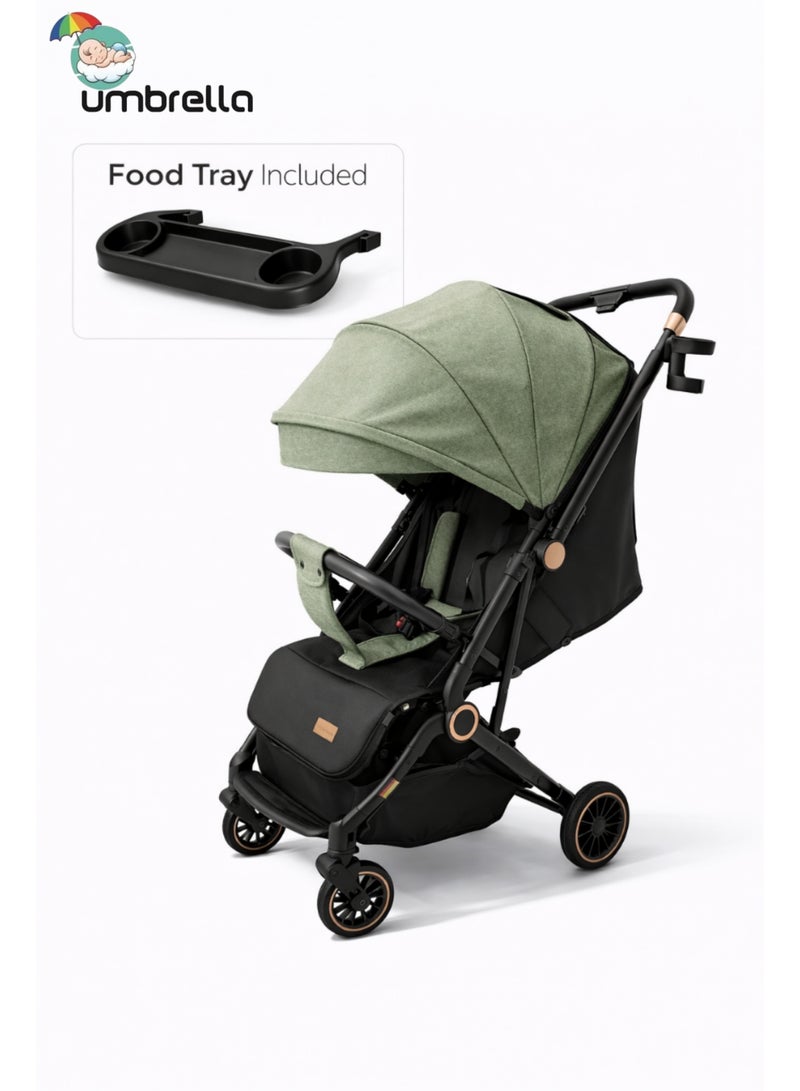 امبريلا عربية اطفال امبريلا اكس 5 ذراع قلاب وطاوله طعام  عالية الجودة-.زيتي - Image 1