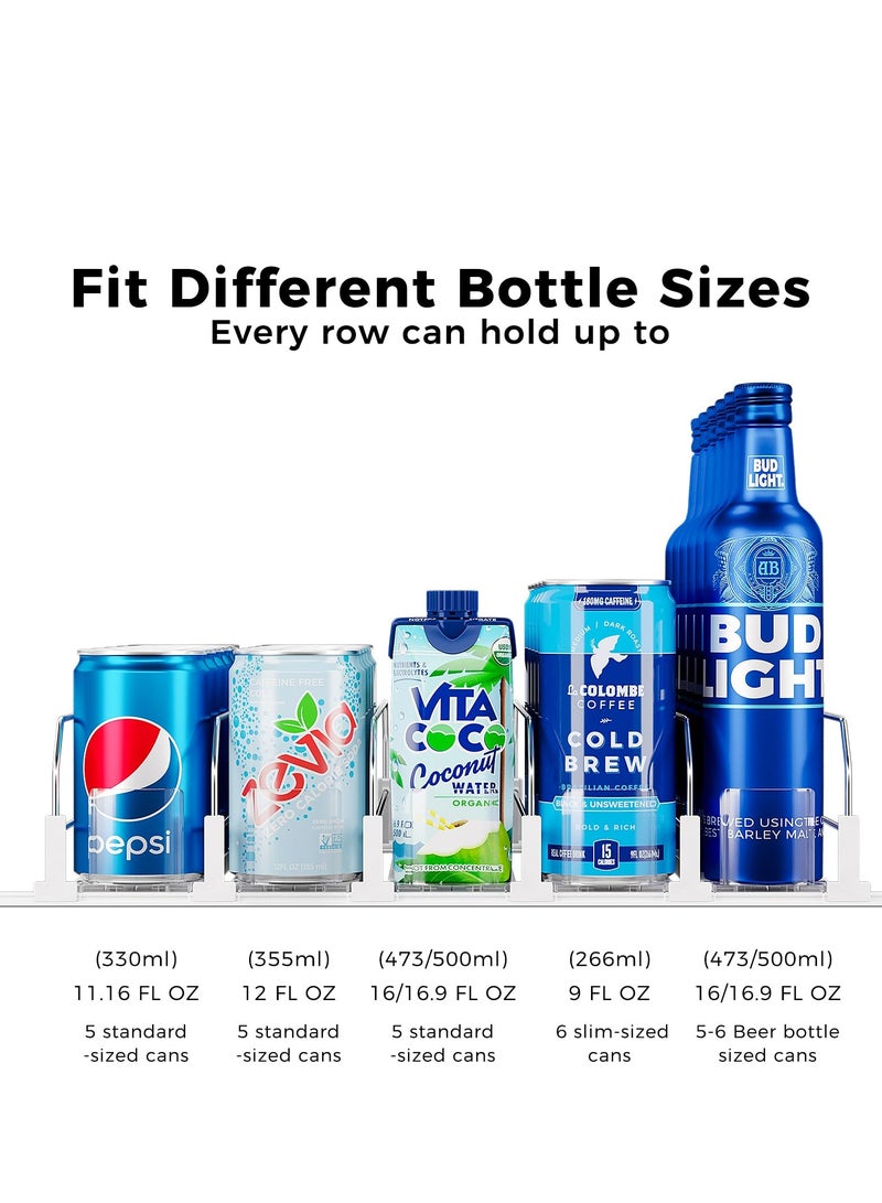 الأزرق جي دبليو 5 - صف الربيع نوع الذاتي دفع نوع الثلاجة المشروبات جامع العرض قابل للتعديل موزع المياه الثلاجة الكمال حل مخزن مخزن أدوات المائدة / آلة البيع بالعملة تخزين المشروبات - Image 3