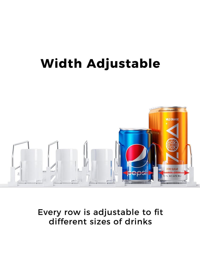 الأزرق جي دبليو 5 - صف الربيع نوع الذاتي دفع نوع الثلاجة المشروبات جامع العرض قابل للتعديل موزع المياه الثلاجة الكمال حل مخزن مخزن أدوات المائدة / آلة البيع بالعملة تخزين المشروبات - Image 4