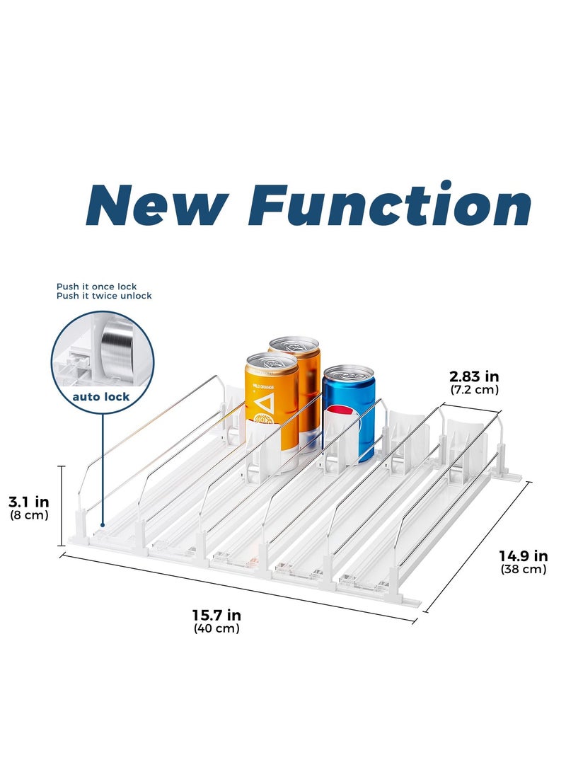 الأزرق جي دبليو 5 - صف الربيع نوع الذاتي دفع نوع الثلاجة المشروبات جامع العرض قابل للتعديل موزع المياه الثلاجة الكمال حل مخزن مخزن أدوات المائدة / آلة البيع بالعملة تخزين المشروبات - Image 5