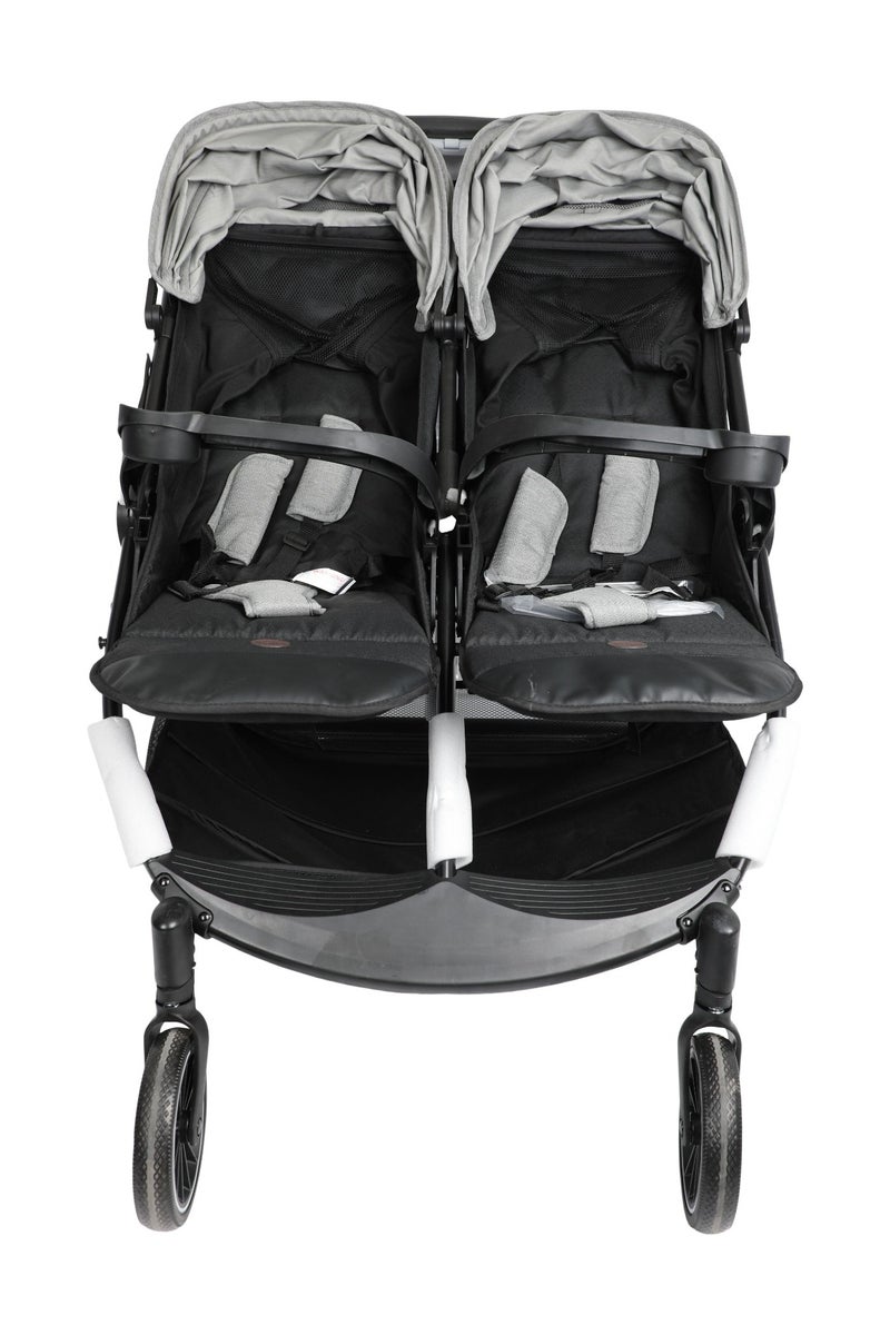 Double stroller (for two children) - comfortable and safe design with double canopies - Image 4