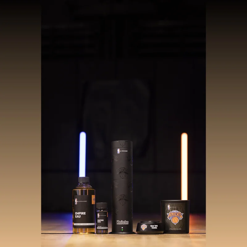 AROMA360 x NBA - New York Knicks Luxury Portable Essential Oil Car Diffuser - Aromatherapy Oils Scent Car Diffuser - Auto On/Off Wireless Feature - Oil Not Included