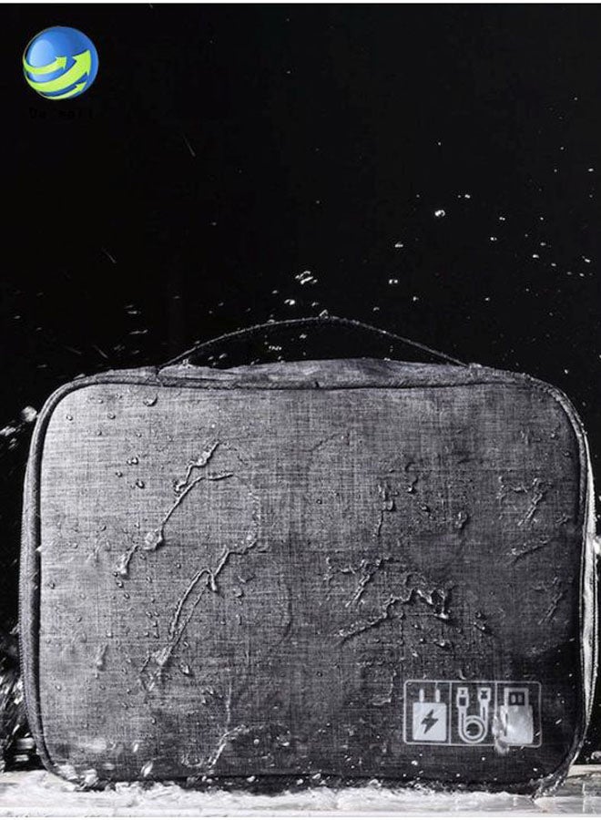 اليشمك حقيبة محمولة لمستلزمات العناية الشخصية رمادي - Image 4