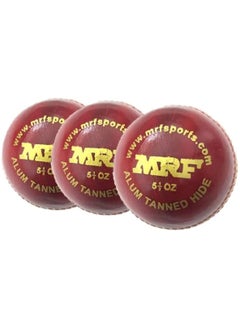 MRF Cricket Ball Club Red Pack of 3  - Image 1