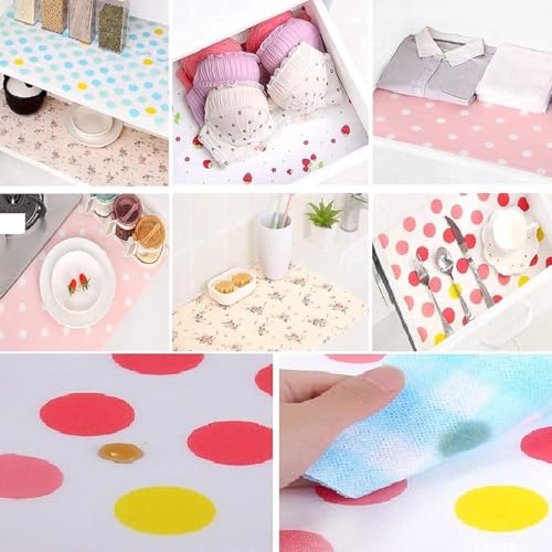 Divinext Anti Slip PVC Waterproof Place Mat for Kitchen Cupboard Liners, Refrigerator, Table Drawer Mat, 30 X 300 cm, Multi Color - Image 4