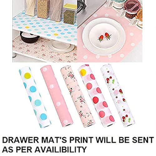 Divinext Anti Slip PVC Waterproof Place Mat for Kitchen Cupboard Liners, Refrigerator, Table Drawer Mat, 30 X 300 cm, Multi Color - Image 5