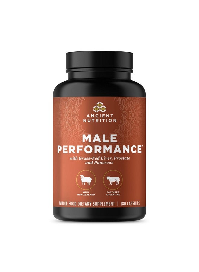 Ancient Nutrition Organ Supplements for Men, Grass-Fed and Wild Organ Complex Capsules, Liver, Prostate, Pancreas Supports Male Performance, Healthy Aging, 180 Ct - Image 1