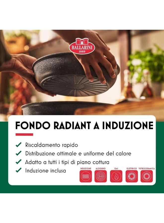 Ballarini Torre Frying Pan Set, 20 + 28 cm, Ceramic Coating, Optimised for Induction, Removable Handle, Aluminium - Image 5