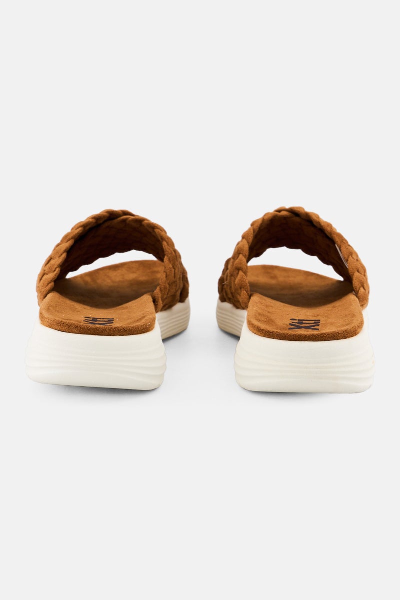 Xti Women Slip On Slippers, Brown - Image 4