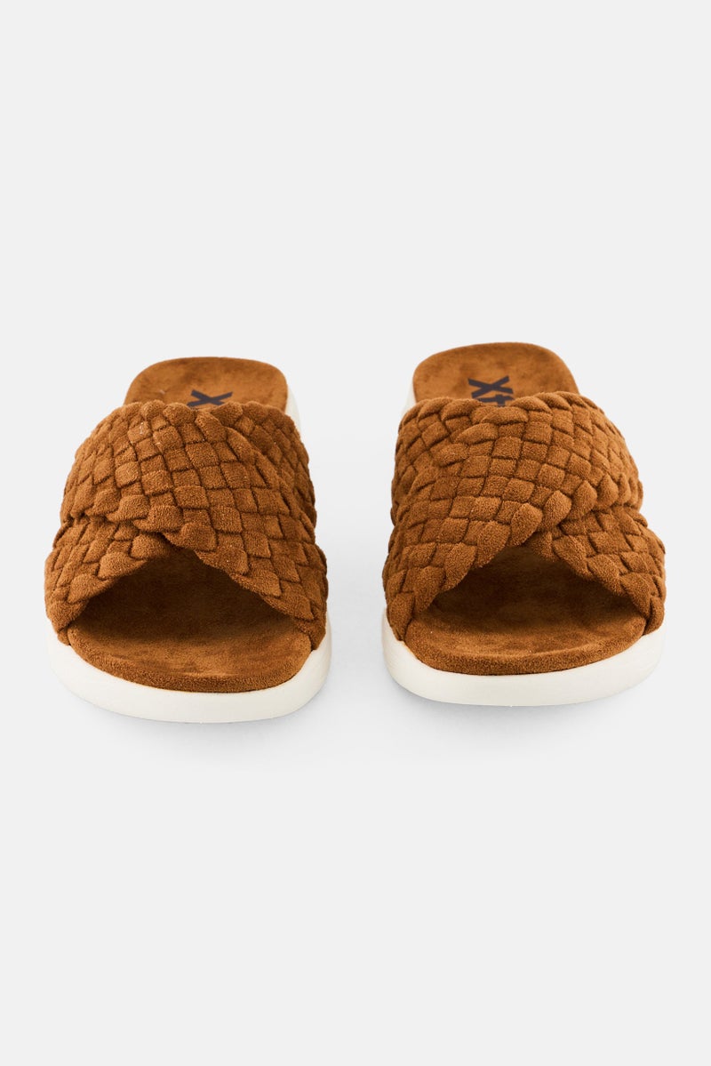 Xti Women Slip On Slippers, Brown - Image 2