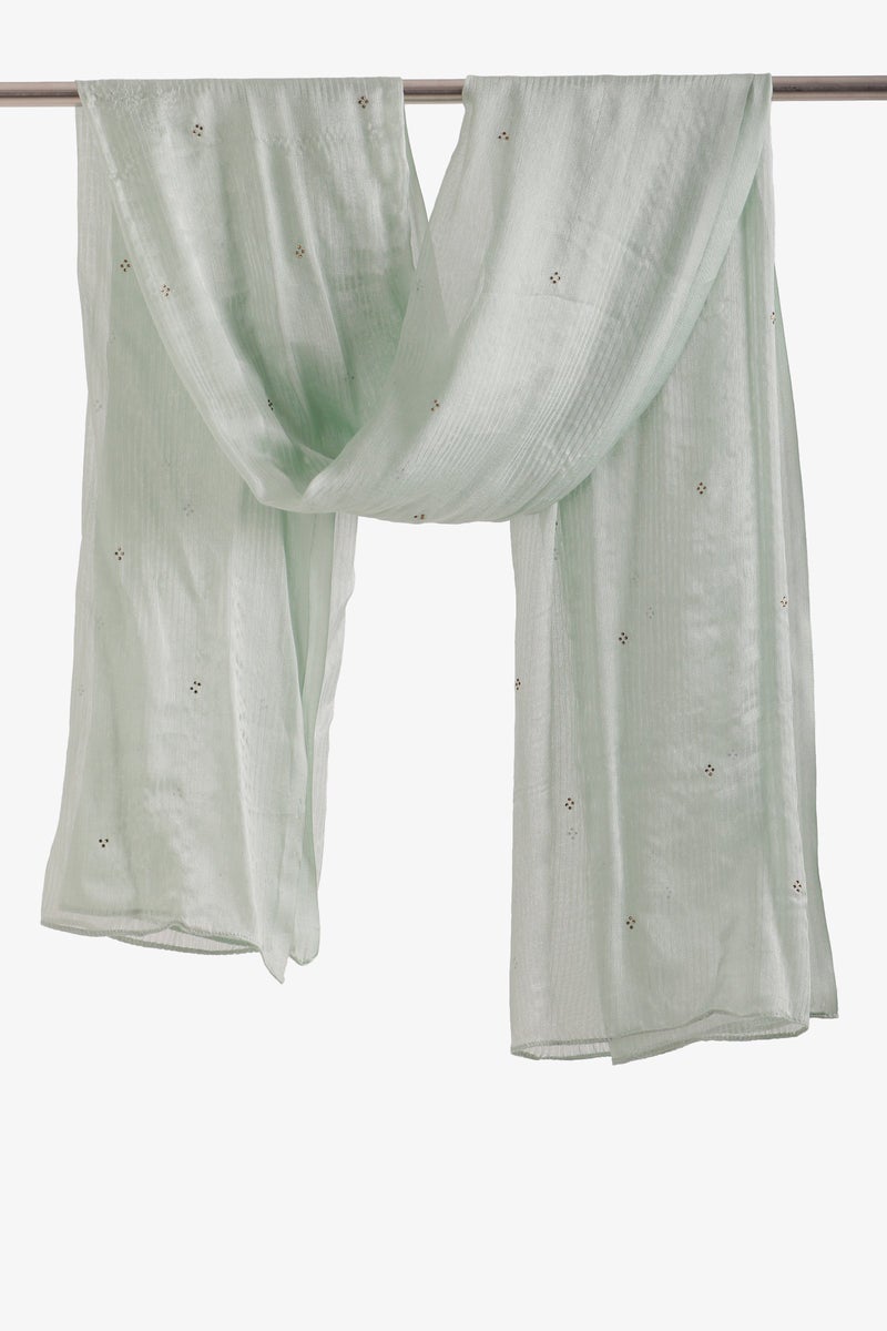 Carina Embroidered Clusters Scarf - Image 1