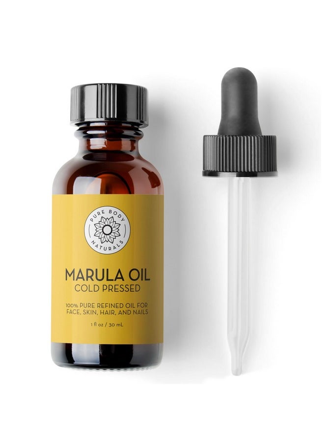 PURE BODY NATURALS Marula Facial Oil 1 Fluid Ounce Coldpressed Refined Luxury Beauty Oil For Face And Hair Vegan Glutenfree And 100% Natural  - Image 2