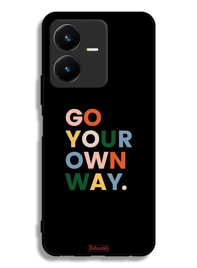 Tolwak Vivo Y22s Protective Case Cover Go Your Own Way - Image 1