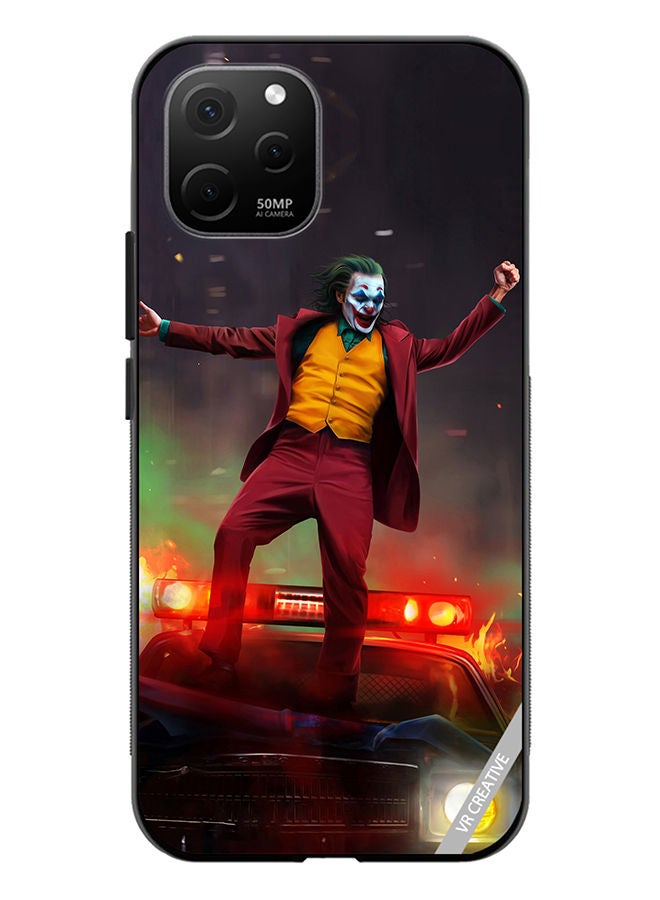 VR CREATIVE Protective Case Cover For Huawei Nova Y61 Joker Over A Car With His Evil Laugh Design Multicolour - Image 1