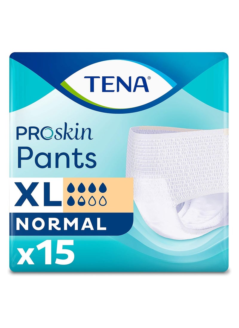 Tena TENA ProSkin Pants Normal, Incontinence Adult Unisex Pants,Extra Large, 15 Count  - Image 1