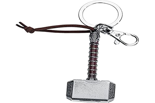 Monogram Marvel Thor Hammer 2 Pewter Key Ring , unisex-children, Grey - Image 1