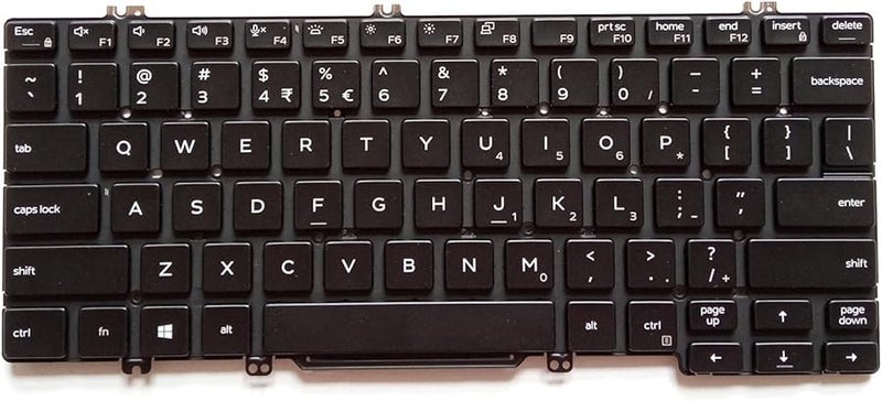 Black Replacement Backlit Keyboard US Layout for Dell Latitude 300 E7300 5300 Laptop - Image 1
