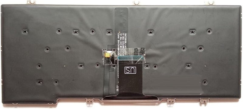 Black Replacement Backlit Keyboard US Layout for Dell Latitude 300 E7300 5300 Laptop - Image 5