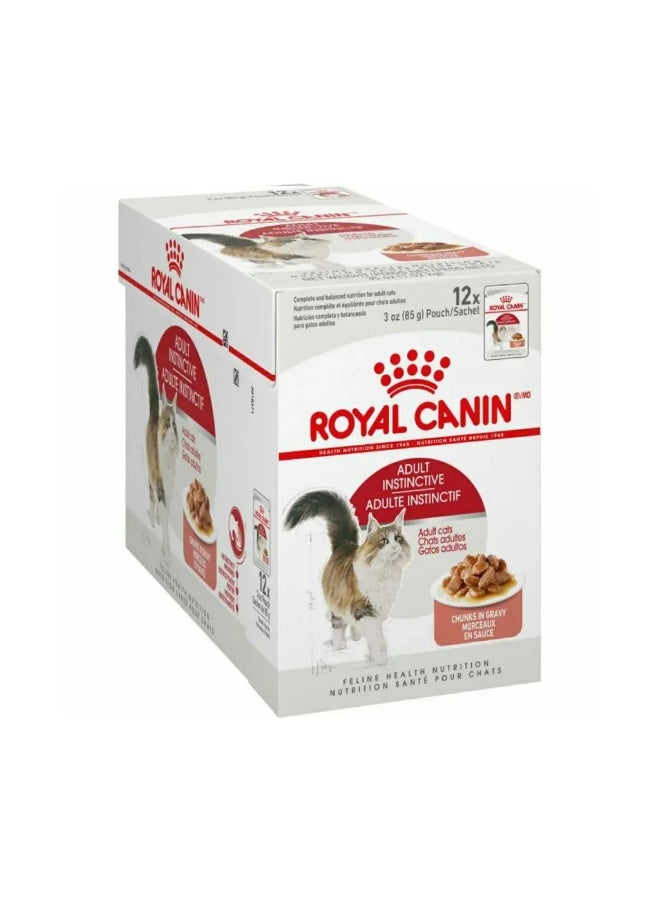 Royal Canin Feline Health Nutrition Instinctive Adult Cats Gravy (Wet Food-Pouches) 12x85g - Image 5