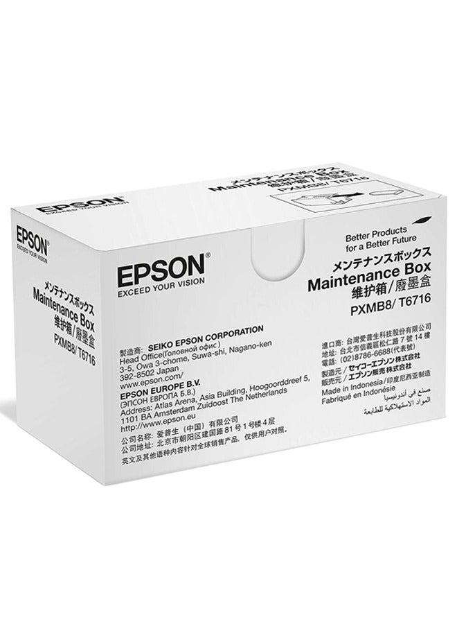Epson T6716 Maintenance Box, Ink Jet Printing Technology, Black | T6716 black - Image 1