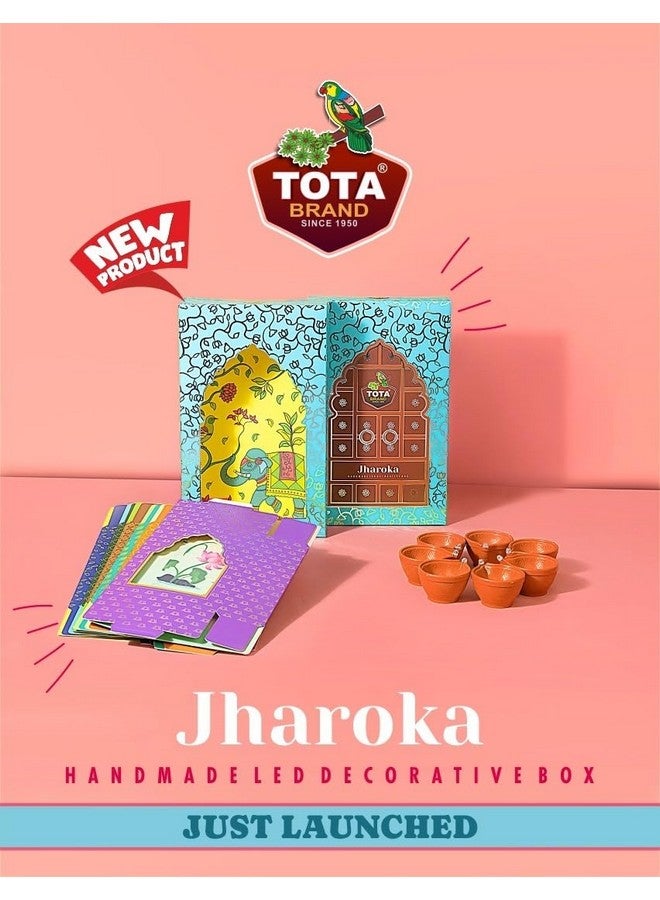 TOTA Jharokha Decorative Wall Hanging - Set of 6 +1 DIY Traditional Frames + 7 Water Sensitive LED Diyas for Diwali Decoration |Home Décor |Mandir Office and Pooja Room (Diwali Theme) - Image 4