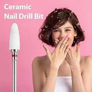 Sibba Nail Drill Bits 3 Pcs Acrylic Nails Carbide Remove Tool Cone Tungsten Set Professional File Cuticle Cleaner 332 Quickly for Manicure Pedicure Home Salon - Image 4