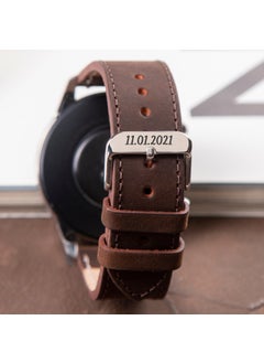 Vagave Genuine Leather Band 20MM 22MM 24MM Fossil Diesel Lacoste Casio Armani Tissot Nacar Classic Watch Band Brown Leather Strap Brown  - Image 1