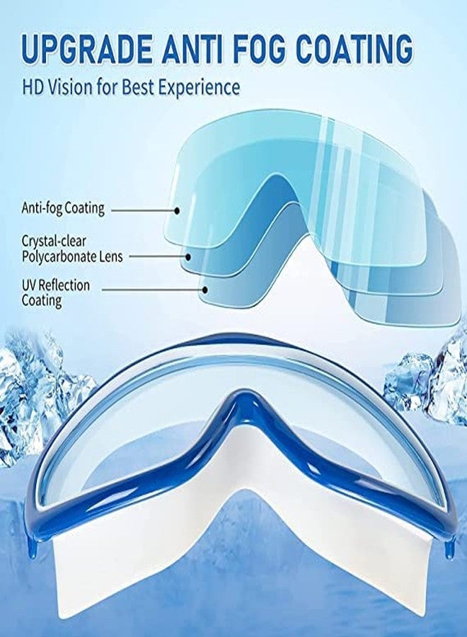 Kresal Waterproof Anti-fog Large Frame HD Swimming Goggles Silicone Goggles Fashion - Trendy Swimming Goggles for Men and Women - Multicolor - Image 3