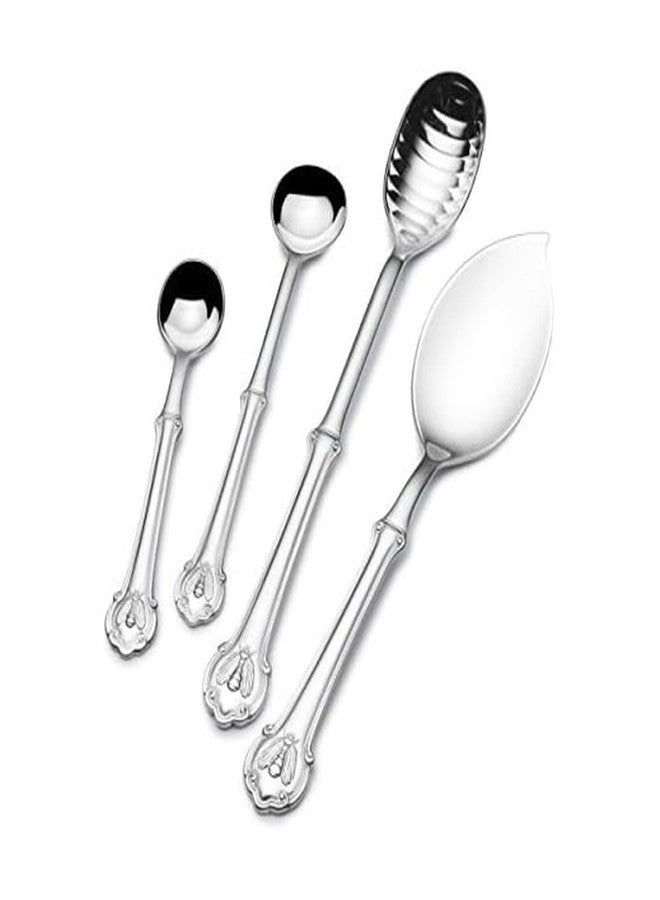 Wallace Napoleon Bee 4-Piece 18/10 Stainless Steel Assorted Spoon Set