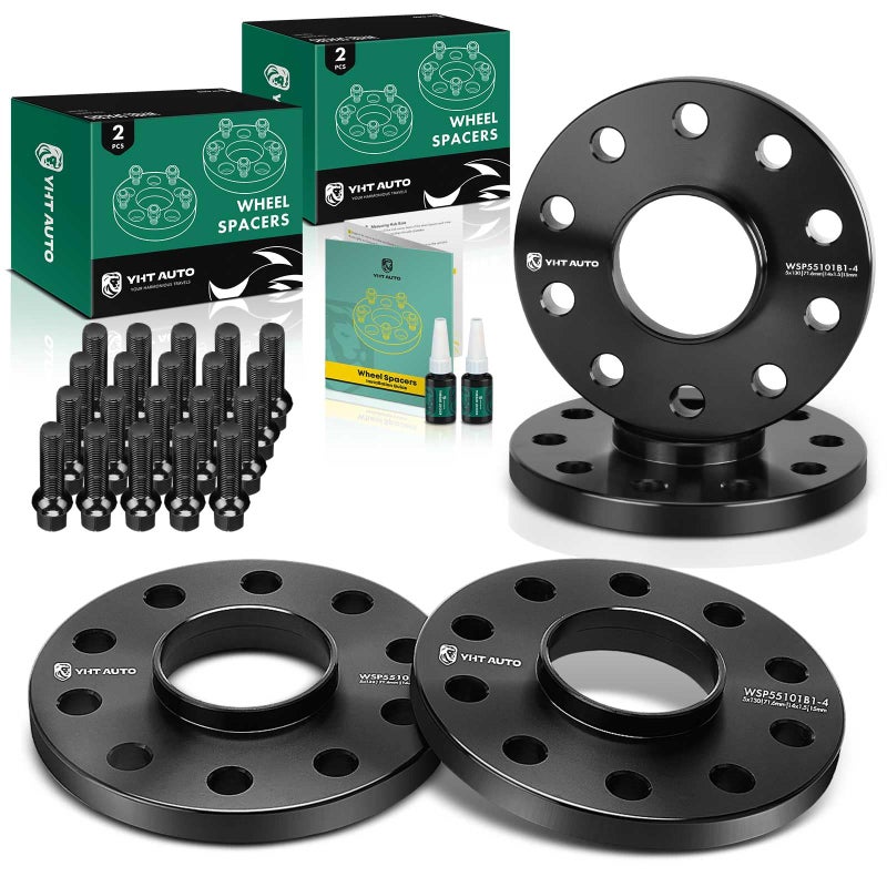 فواصل العجلات المركزية 5x130mm من YHTAUTO بسمك 15mm متوافقة مع توارغ 2004-2017 Q7 2007-2014 كاين 911 928 944 968 4 قطع