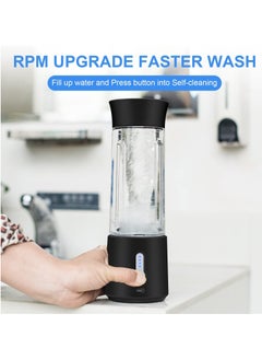Generic Portable Blender, 500ml Cup for Travel, Mini Personal Size Mixer for Shakes, Fruit Juice, Black  - Image 5