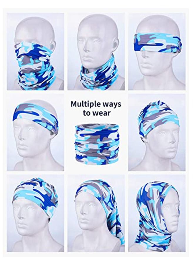 Arabest Summer Bandana UV Protection Face Cover Neck Gaiter Scarf and Ice Silk Cooling Arm Sleeves with Thumb Holes Sleeve Cap  - Image 5