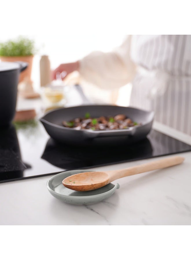 Baitique Spoon Rest, Ceramic, Light Grey-Blue, 12 cm - Image 2