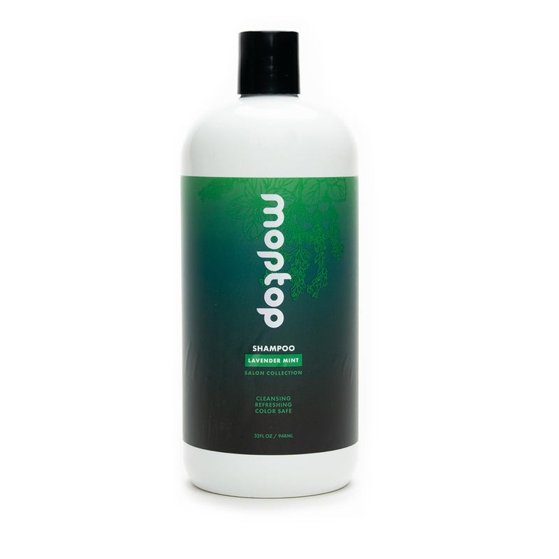 MopTop Salon Quality Gentle Shampoo Reduces Frizz Cleanses Hair All Hair Types Sulfate  Paraben Free Color Safe 32oz