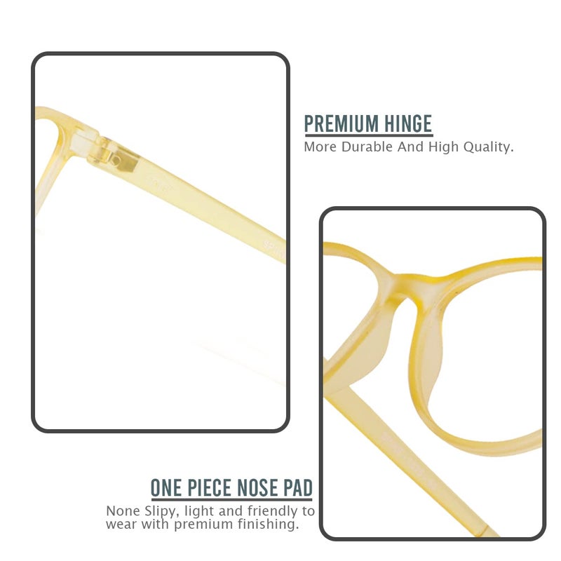 Eymen I Classic Non Prescription Clear Lens Glasses for Women Men Cateye Frame Eyeglasses Multiple Shades - Image 5