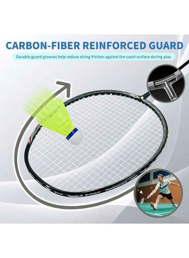 Senston N80 Professional Quality Carbon Fiber Badminton Racket with Carry Bag Included - Image 4